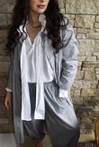 Paloma Peter Pan Frock Coat Cloud Grey